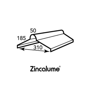ZINCALUME® Roll Top Ridge Capping .42 BMT